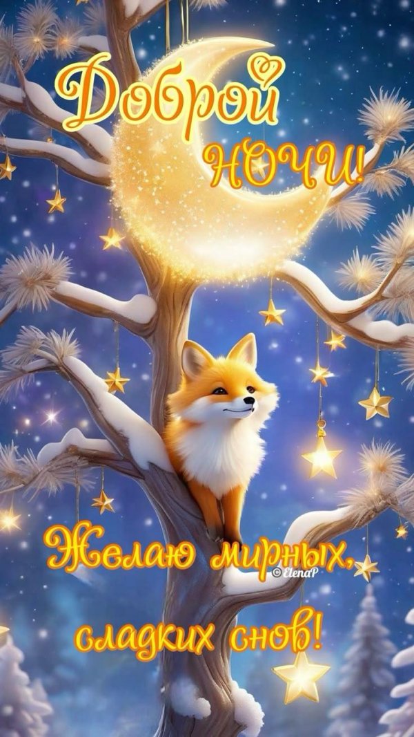 доброй зимней ночи сладких снов