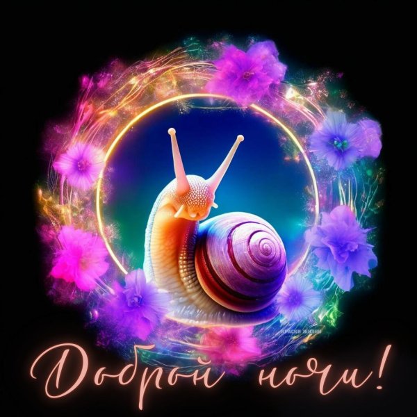 открытка доброй ночи красивая
