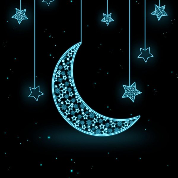 красивый полумесяц