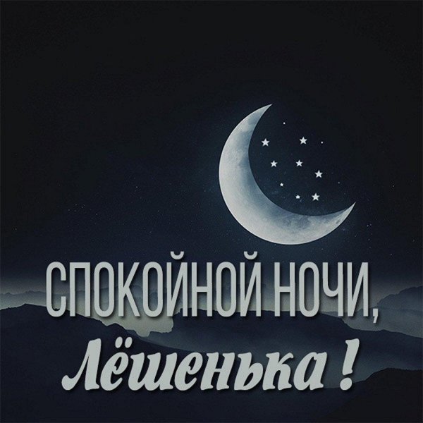 спокойной ночи леша