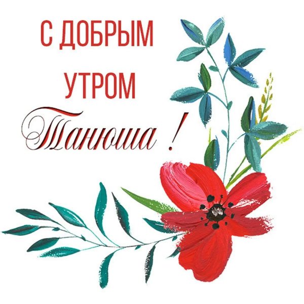 доброе утро танюшка