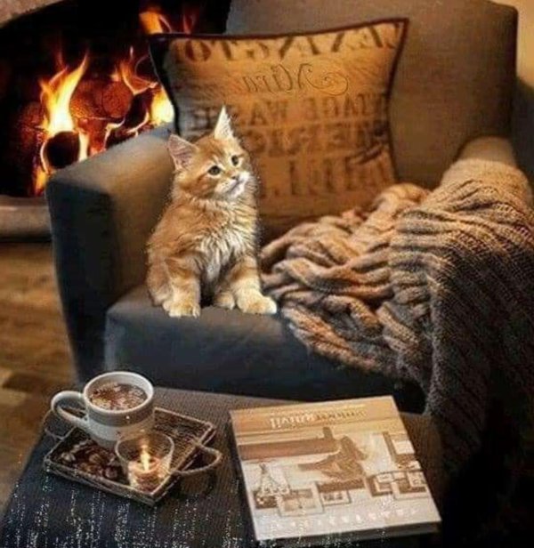 уютный камин