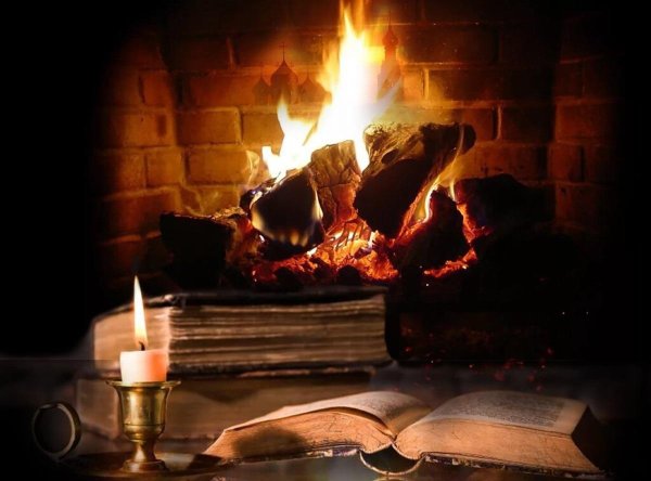 горящая книга