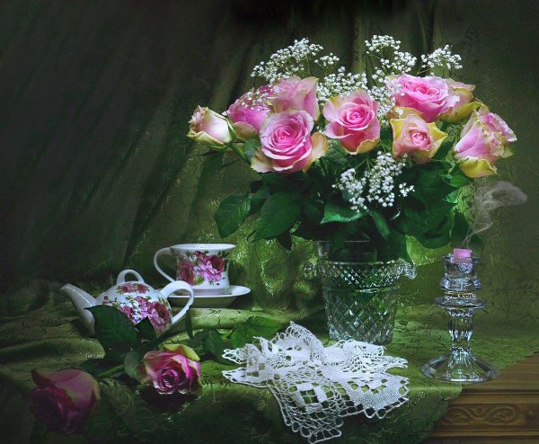 вечерние цветы