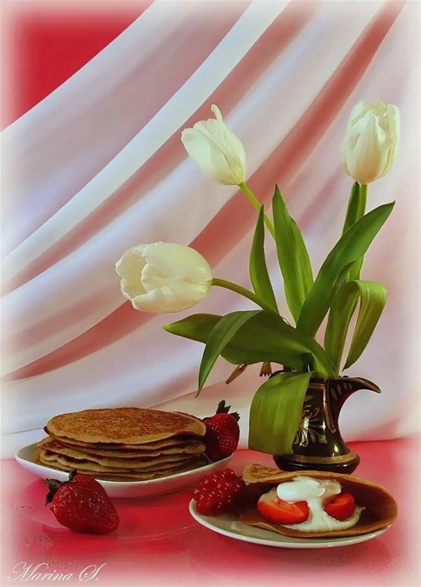 блины цветочки