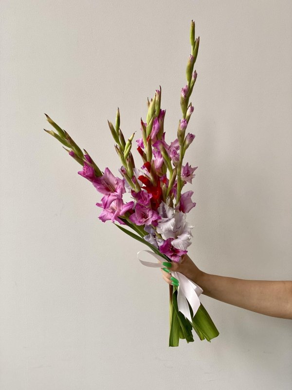 букетмикс из гладиолусов