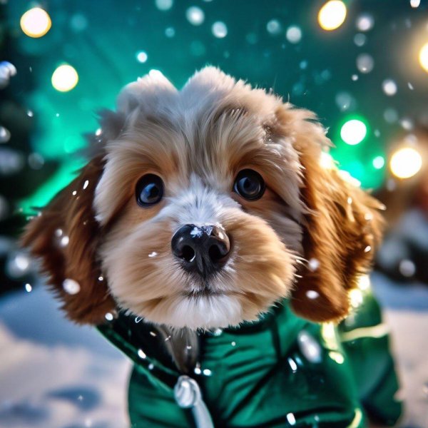 новогодние собаки