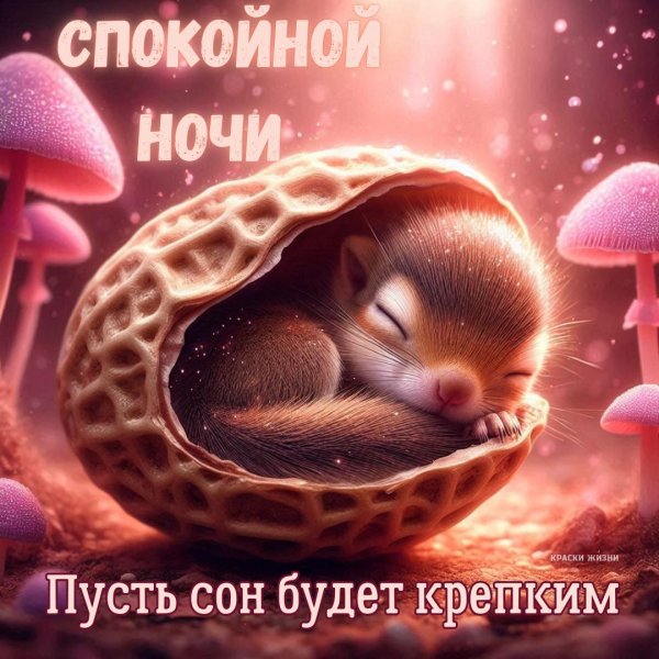 открытка спокойного ночи