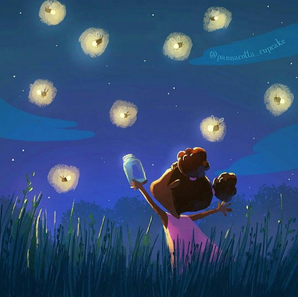 ночь иллюстрация