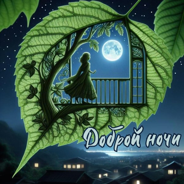 открытка доброй ночи