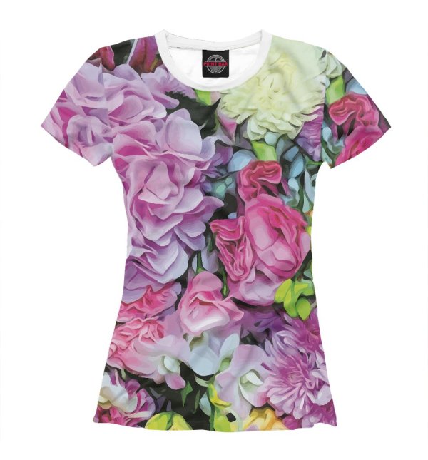 принт с цветами