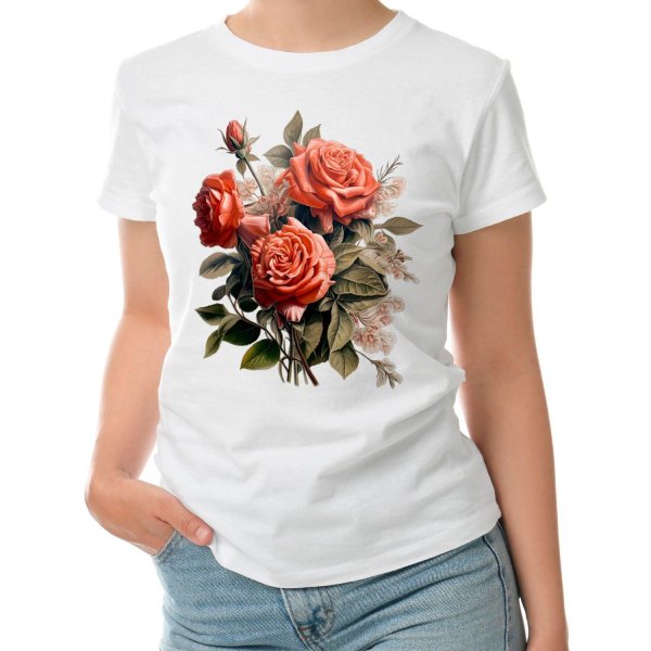 футболка роза