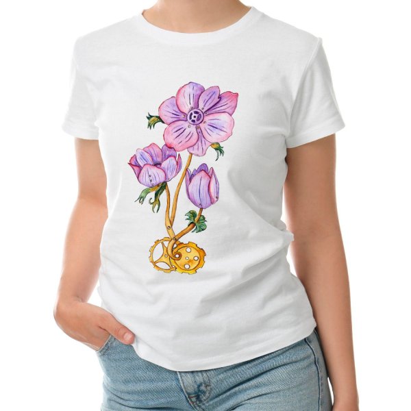 футболки с цветочками