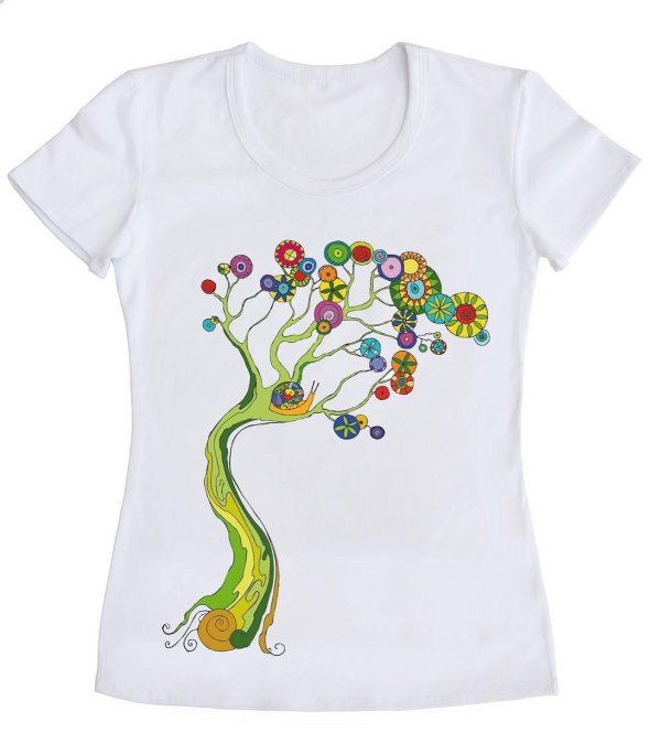 рисунок на футболку женскую
