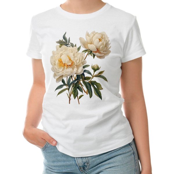 футболка пион