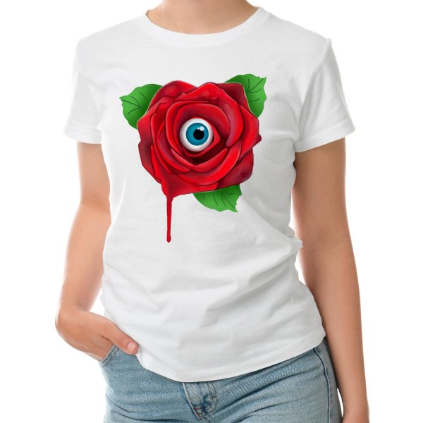 футболка красный