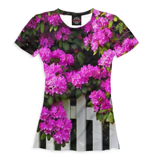 футболка в цветочек