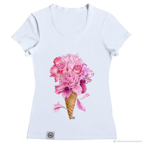 принты для футболок цветы