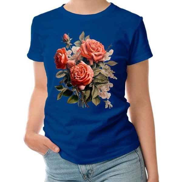 синие футболки