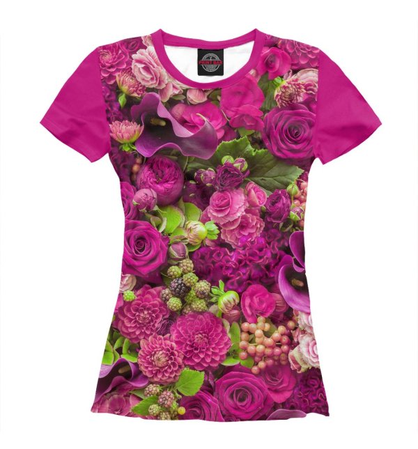 футболка в цветочек
