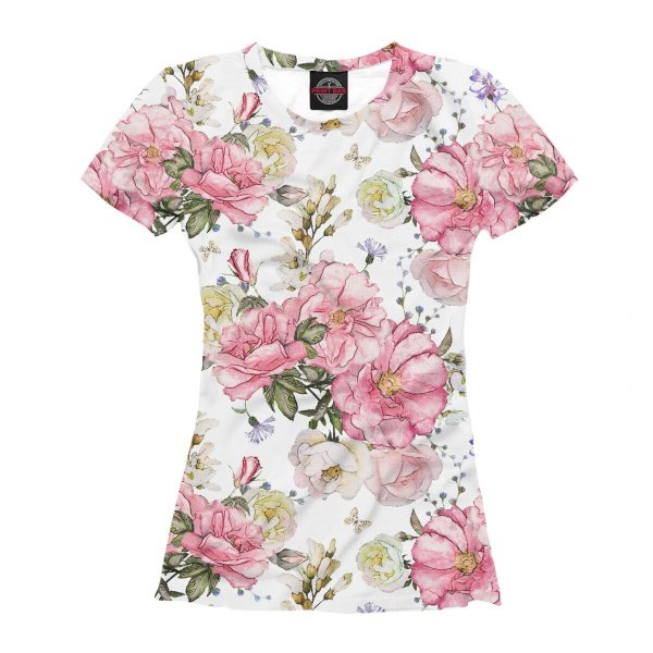 футболки с принтом розовый