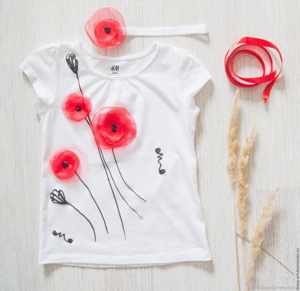 украсить футболку