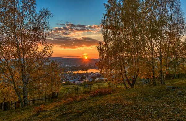 осенние закаты