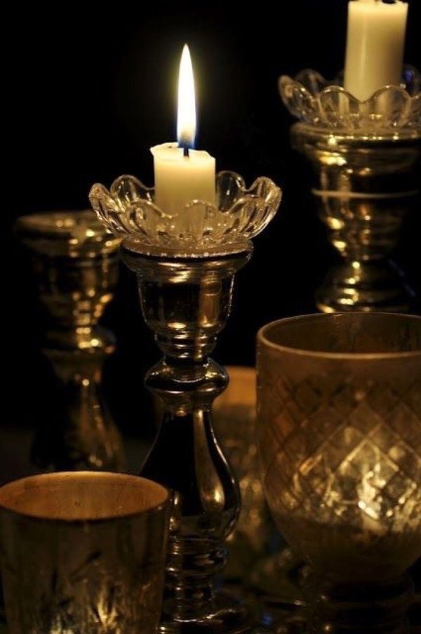 стеклянные подсвечники