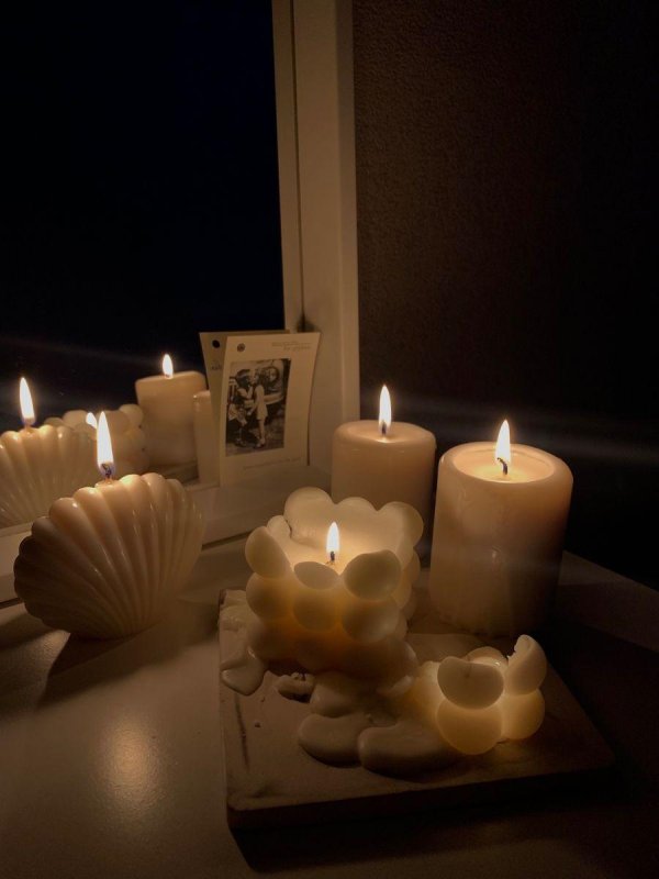 свечки эстетика