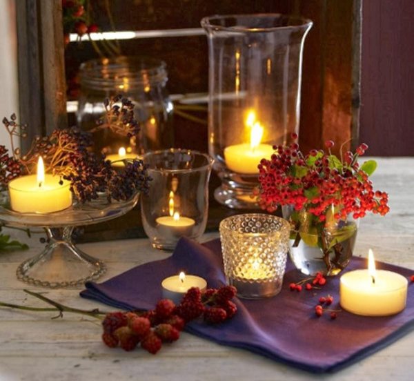 композиция со свечами