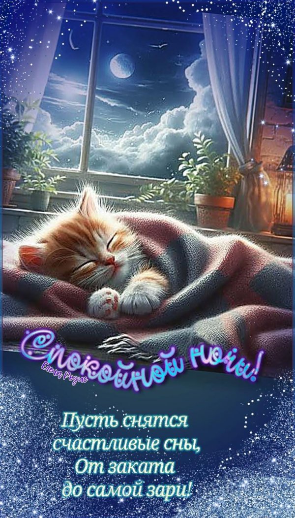 доброй ночи чудесных снов открытки