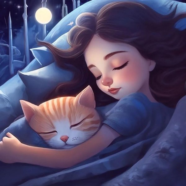 спящая девочка