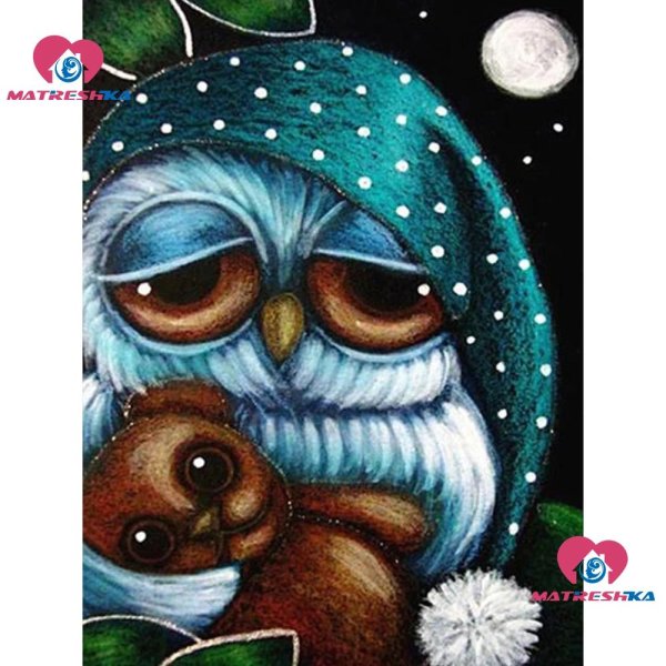алмазная мозаика совушка