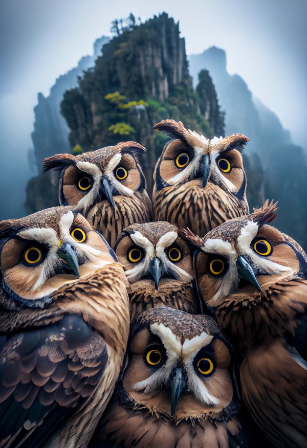group of owls
