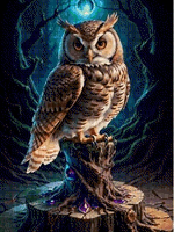 сова картина