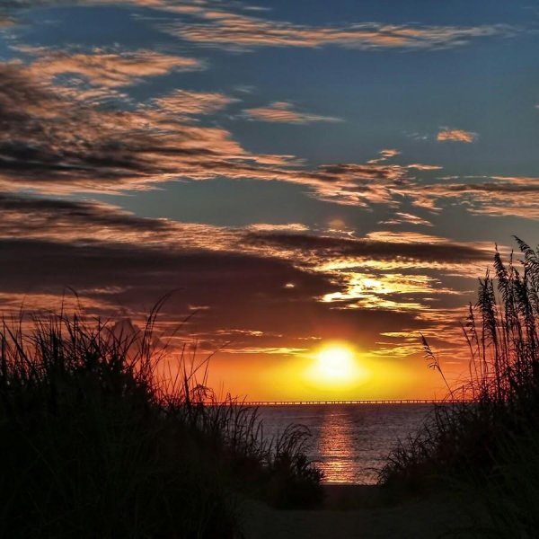 закат летний