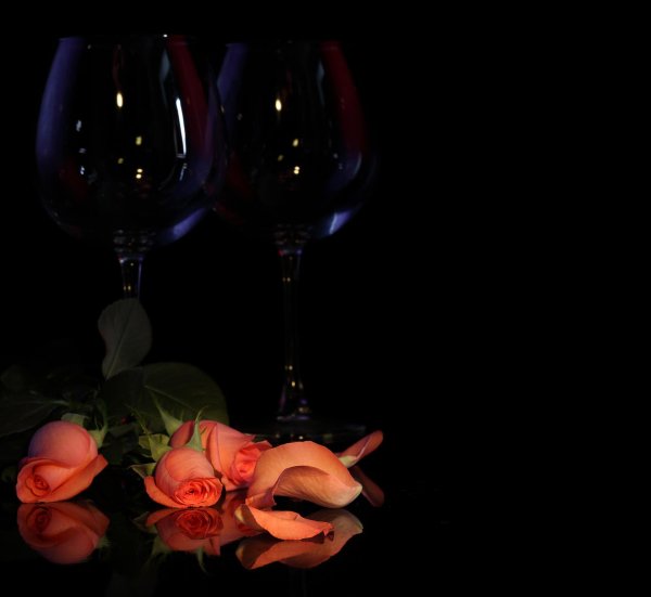 романтические бокалы