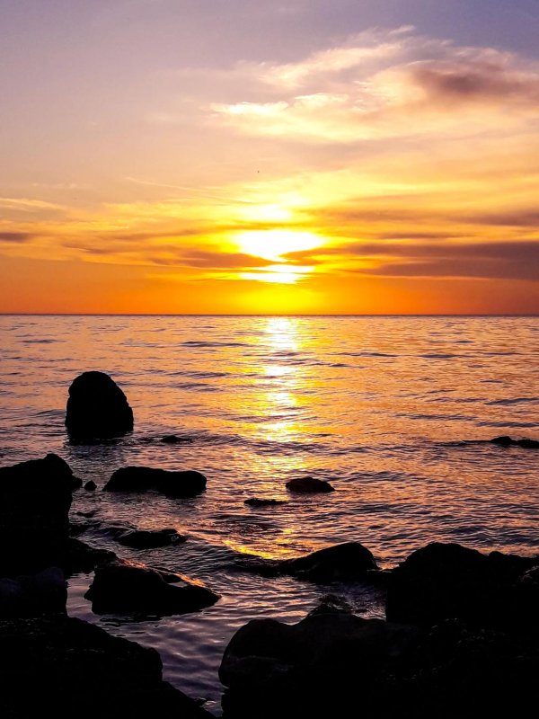 морской пейзаж закат