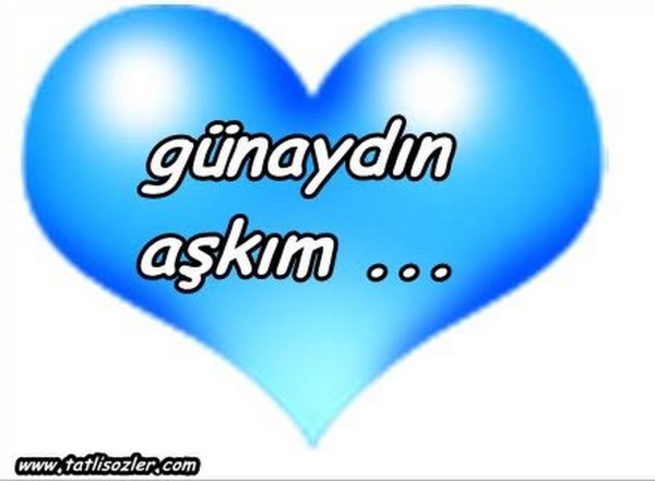 günaydın aşkım