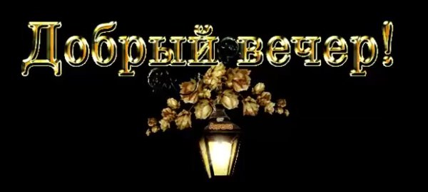 стикер доброго вечера