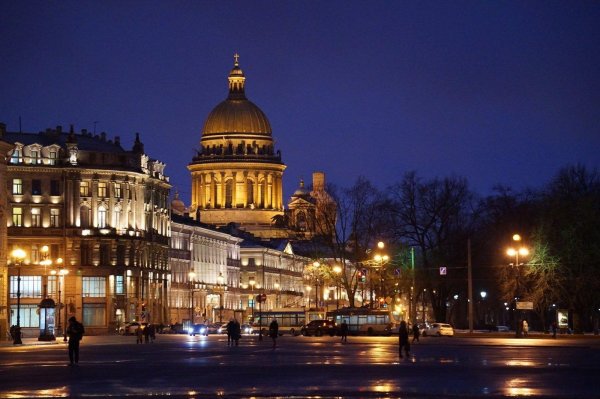 ночной петербург исаакиевский собор