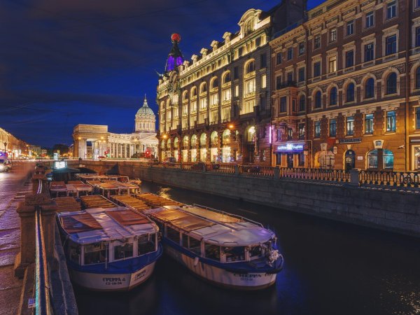 канал грибоедова санктпетербург ночью