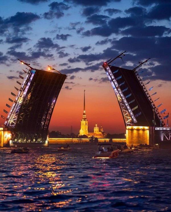 разводной мост в санкт петербурге