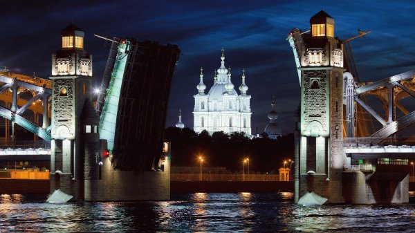 разводные мосты в санктпетербурге большеохтинский