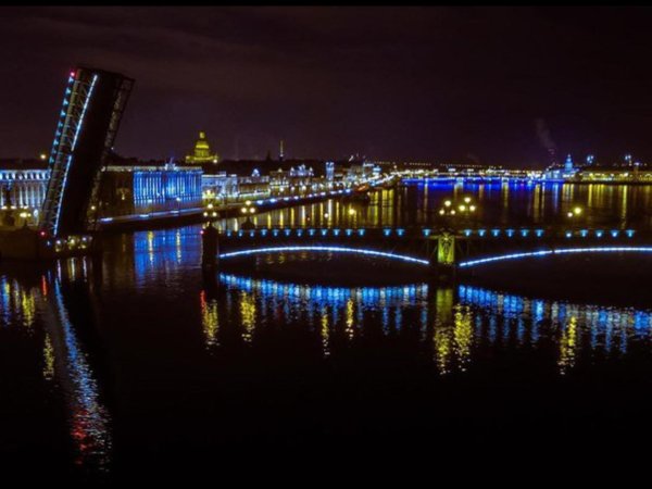 троицкий разводной мост в санктпетербурге
