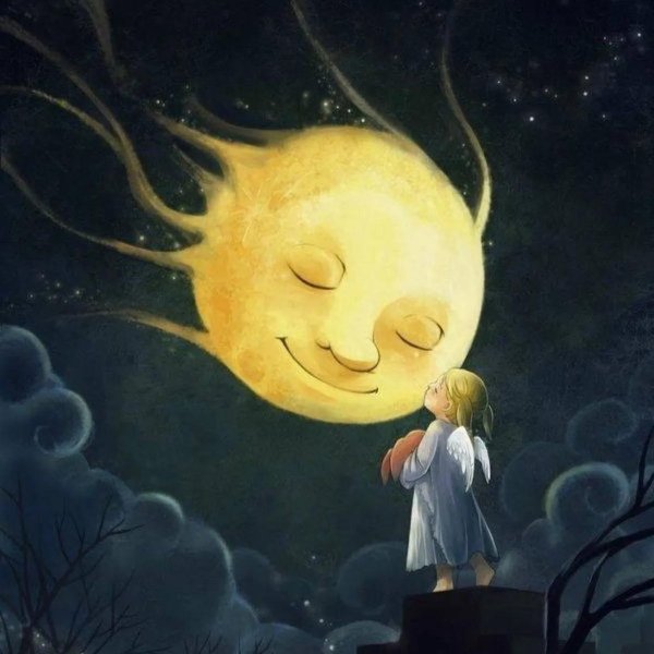 луна иллюстрация