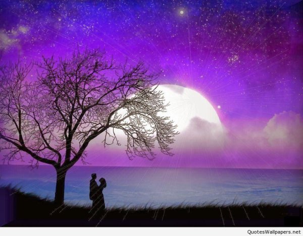 фиолетовая луна