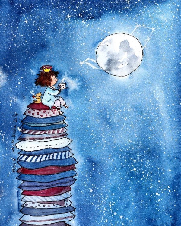 акварельная иллюстрация