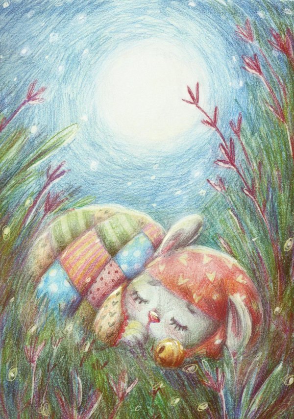 спящий зайчик