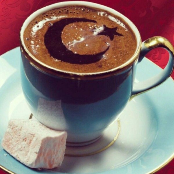 горячего кофе